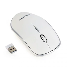Gembird MUSW-4B-01-W wireless optical mouse White egér