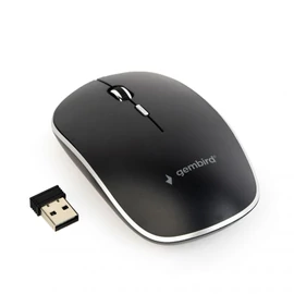 Gembird MUSW-4B-01 wireless optical mouse Black egér
