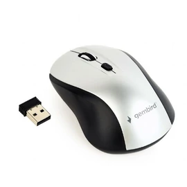 Gembird MUSW-4B-02-BS Wireless optical mouse Black/Silver egér
