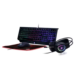 Gembird GGS-UMGL4-01-HU Phantom 4-in-1 Backlight Gaming kit Black HU billentyűzet