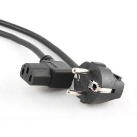 Gembird PC-186A-VDE Power cord (right angled C13) VDE approved 1,8m Black kábel