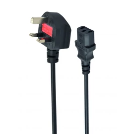 Gembird PC-187 UK Power cord 1,8m Black kábel