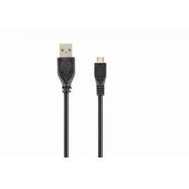 Gembird CCP-MUSB2-AMBM-6 micro USB cable 2.0 AM-MBM5P 1,8m Black kábel