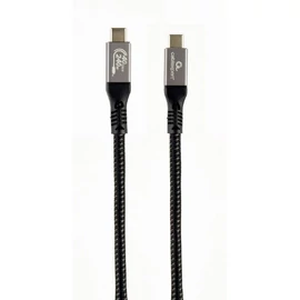Gembird CCBP-USB4-CMCM240-1.5M Premium USB 4 Type-C charging and data cable 1,5m Black kábel
