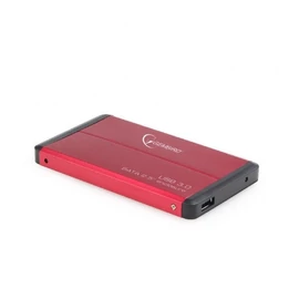 Gembird 2,5" EE2-U3S-2-R USB3.0 Enclosure Red mobilrack / beépítő keret