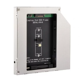 Gembird A-SATA12M2-01 Slim 5,25'' bay mounting frame for NGFF (M.2) SSD memory card (12,7mm) mobilrack / beépítő keret