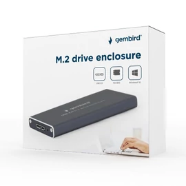 Gembird EE2280-U3C-01 M.2 drive USB3.0 enclosure Black mobilrack / beépítő keret