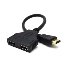 Gembird HDMI Dual port Passive Cable adapter Black speciális átalakító