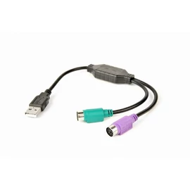 Gembird USB to PS/2 Converter Cable 0,3m Black speciális átalakító