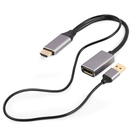Gembird A-HDMIM-DPF-02 Active 4K HDMI male to DisplayPort female adapter Black speciális átalakító