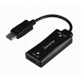 Gembird A-HDMIF30-DPM-01 Active 4K 30Hz HDMI female to DisplayPort male adapter cable 0,15m Black speciális átalakító