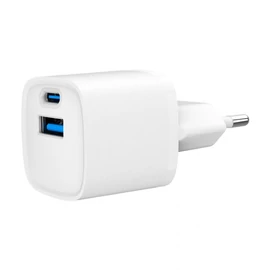 Gembird 2-Port 20W USB Fast Charger White töltő
