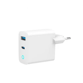 Gembird 2-Port 65W USB Fast Charger White töltő
