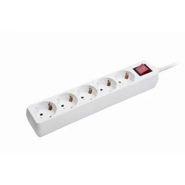 Gembird Power Cube surge protector 5 sockets 1,8m White elosztó