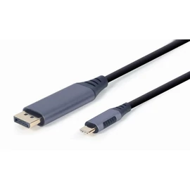 Gembird CC-USB3C-DPF-01-6 USB Type-C to DisplayPort male adapter cable 1,8m Space Grey kábel