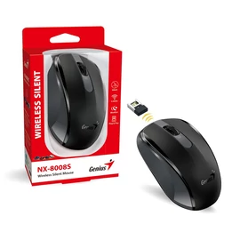 Genius NX-8008S Wireless Silent mouse Black egér