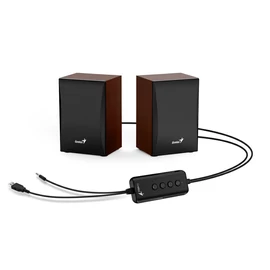 Genius SP-HF380BT 2.0 Bluetooth Speaker Wood hangszóró