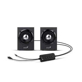 Genius SP-HF385BT Bluetooth Speaker Wood Black Gray hangszóró