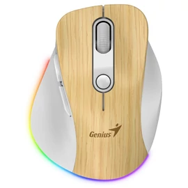 Genius Ergo 9000S Pro Wireless Bluetooth Mouse Pine Wood egér