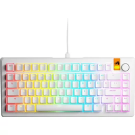 Glorious GMMK 3 HE 75% Prebuilt RGB Mechanical Gaming Keyboard White UK billentyűzet