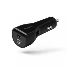 Hama Qualcomm Quick Charge 4+ Vehicle Car Charger Black töltő