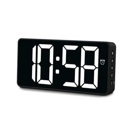 Hama Bali Digital Alarm Clock with Temperature Display Night Mode Black hi-fi