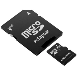 Hikvision 64GB microSDXC Class 10 UHS-I TLC V30 + Adapterrel memóriakártya