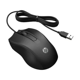 HP 100 Wired Mouse Black egér