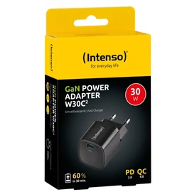 Intenso W30C2 Power Adapter Black töltő
