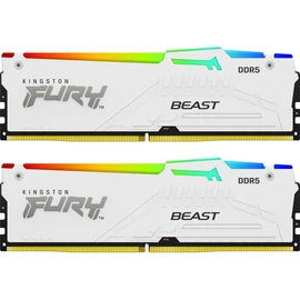 Kingston 64GB DDR5 6000MHz Kit(2x32GB) Fury Beast RGB White memória
