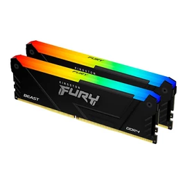 Kingston 32GB DDR4 3200MHz Kit(2x16GB) Fury Beast RGB Black memória