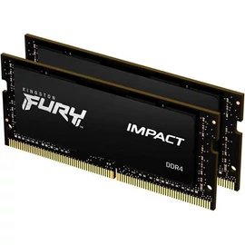 Kingston 32GB DDR4 3200MHz Kit(2x16GB) SODIMM Fury Impact Black notebook memória