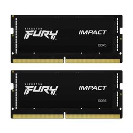 Kingston 32GB DDR5 4800MHz Kit(2x16GB) SODIMM Fury Impact Black notebook memória