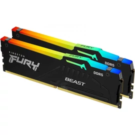 Kingston 16GB DDR5 5600MHz Kit(2x8GB) Fury Beast RGB Black memória