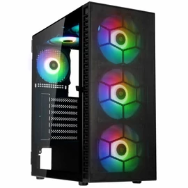 Kolink Observatory HF Mesh Glass ARGB Tempered Glass Black gépház