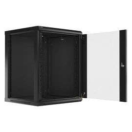Lanberg 19" 15U Falra szerelhető Rackszekrény Black