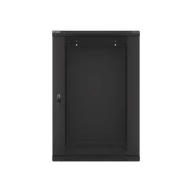 Lanberg 19" 18U Falra szerelhető Rackszekrény Black