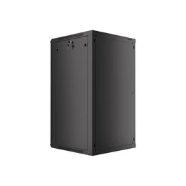 Lanberg 19" 22U Falra szerelhető Rackszekrény Black