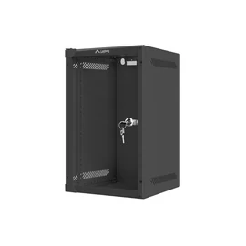 Lanberg 10" 9U Falra szerelhető Rackszekrény Black