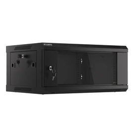 Lanberg 19" 4U Falra szerelhető Rackszekrény Black