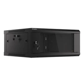 Lanberg 19" 4U Falra szerelhető Rackszekrény Black