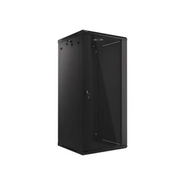 Lanberg 19" 27U Falra szerelhető Rackszekrény Black