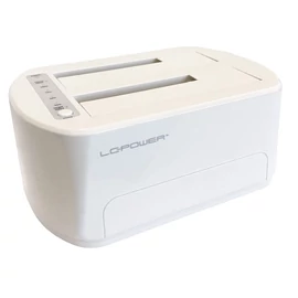 LC Power LC-DOCK-U3-VI HDD Docking Station White mobilrack / beépítő keret