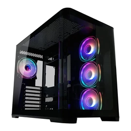 LC Power Gaming 8001B Tempered Glass Pro-Storm Dark gépház