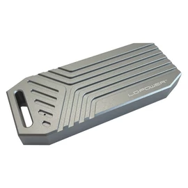 LC Power LC-M2-C-USB4 M.2 NVMe SSD Enclosure Silver mobilrack / beépítő keret