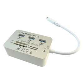 LC Power LC-HUB-C-CR USB hub kártyaolvasó