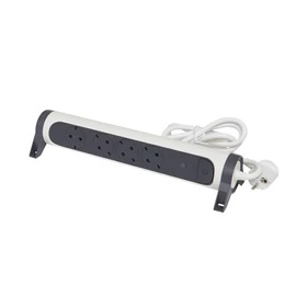 Legrand 4-es 1,5m kapcsolós elosztósor túlfeszvédett Black/White túlfeszültségvédő