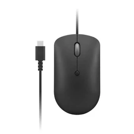 Lenovo 400 USB-C Wired Compact Mouse Black egér