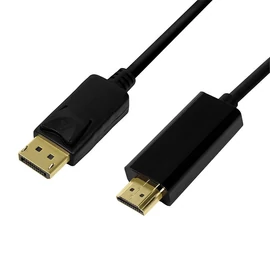 Logilink DisplayPort 1.2 to HDMI 1.4 cable 2m Black kábel