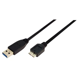 Logilink CU0027 USB3.0 Connection A->B microUSB cable 2m Black kábel